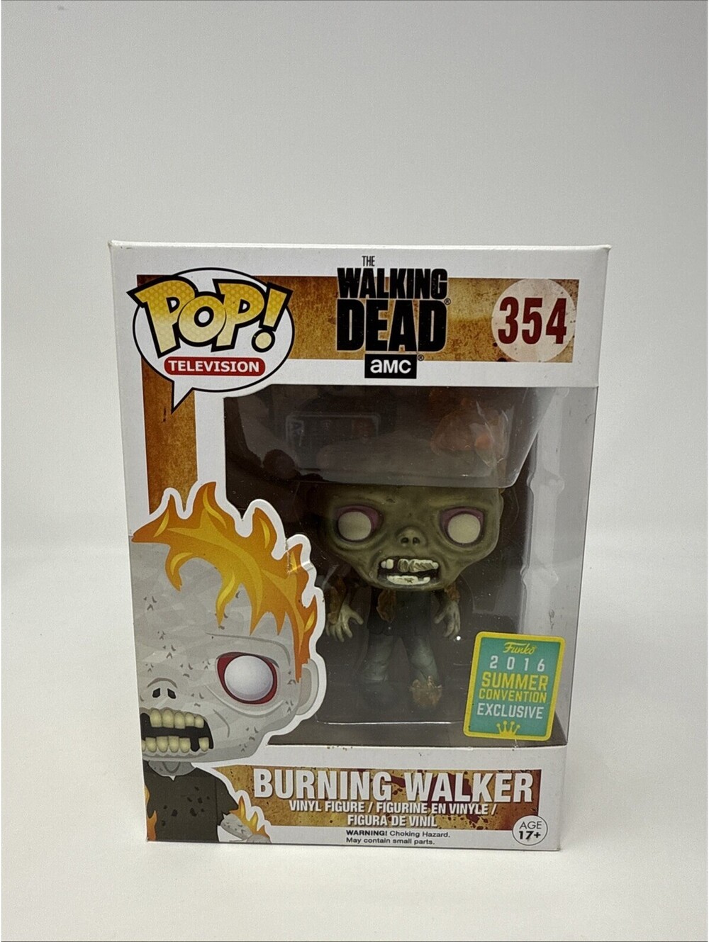 Burning Walker Summer Convention SDCC 2016 Exclusive Funko Pop Walking Dead #354
